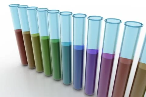 Test tube for experiments Free Stock Illustration