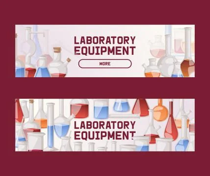 Test-tube flask pattern vector chemical glass test tubes filled with liquid for Stock Illustration