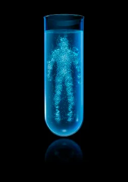 Test tube human 스톡 일러스트