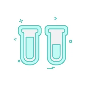 Test tube icon design vector Stock Illustration