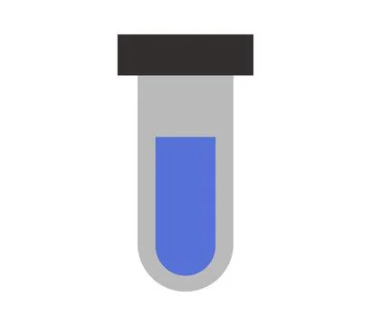 Test tube icon illustrated in vector on white background Illustrazione stock