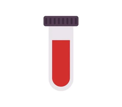 Test tube icon illustrated in vector on white background Ilustração Stock