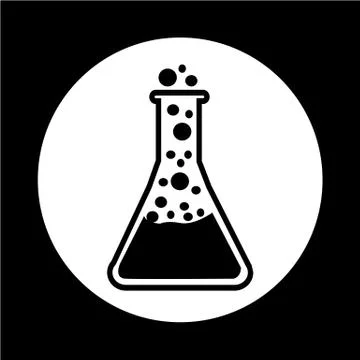 Test tube icon Illustrazione stock