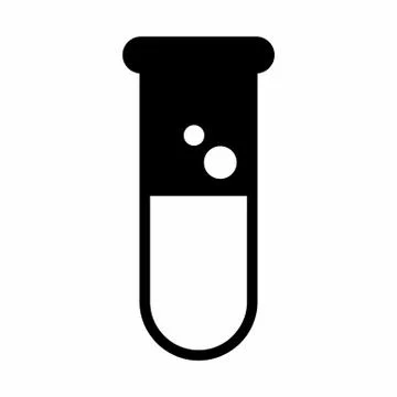 Test tube icon Stock Illustration