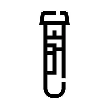 Test tube icon for laboratory experiment and research Stock-Illustration