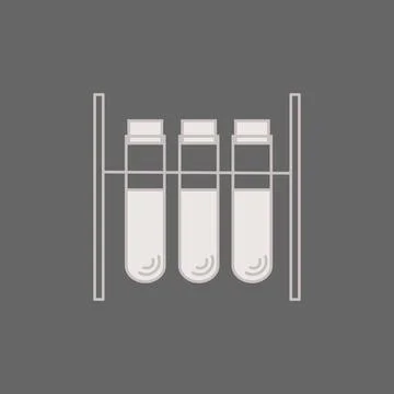 Test tube icon, laboratory vector, test tube rack Stock Illustration