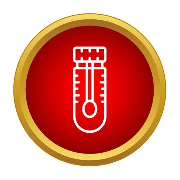 Test tube icon for science lab research 스톡 일러스트