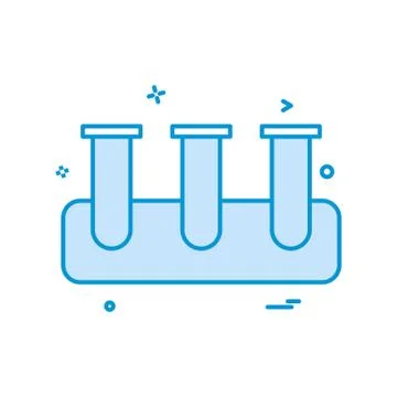 Test tube icon vector design Ilustração Stock