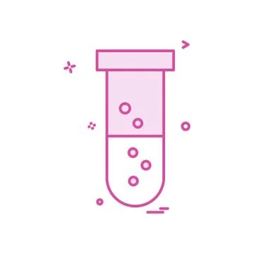 Test tube icon vector design Stock Illustration