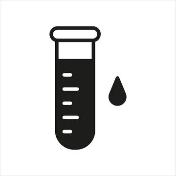 Test tube icon vector design templates simple and modern Stock Illustration