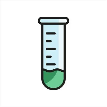 Test tube icon vector design templates simple and modern Stock Illustration