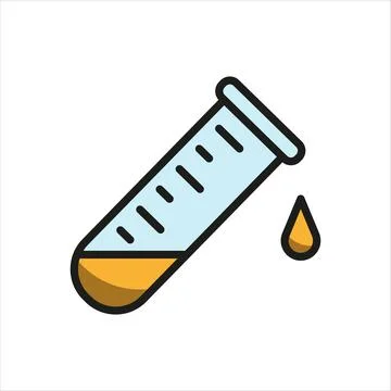 Test tube icon vector design templates simple and modern Stock Illustration