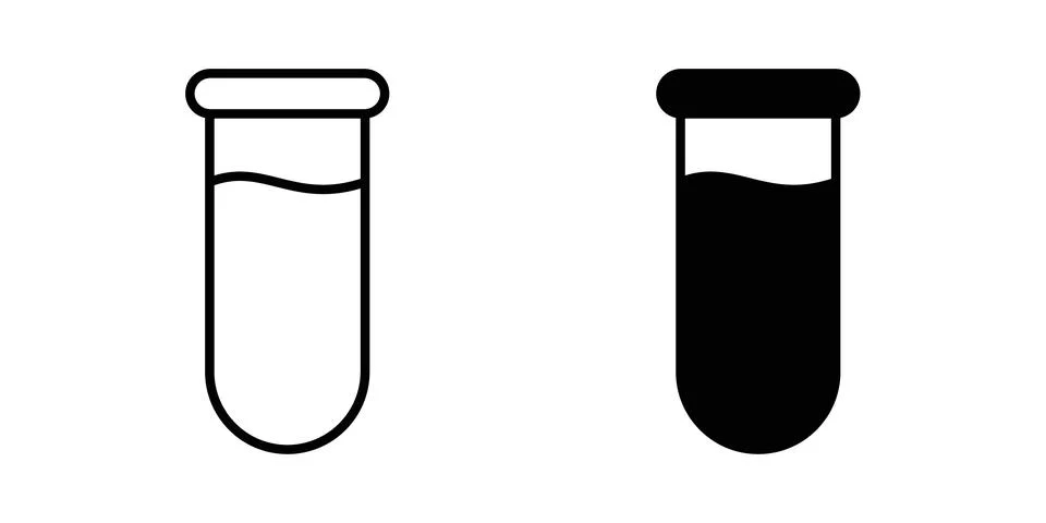 Test tube icon vector editable eps10 イラスト素材