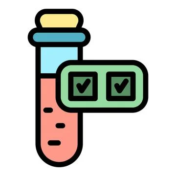 Test tube icon vector flat Иллюстрация