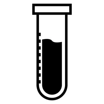 Test tube icon vector Stock Illustration