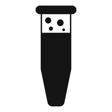 Test tube lab icon simple vector. Chemical study Stockillustratie