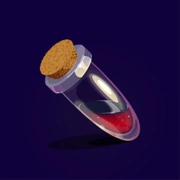 Test tube with liquid イラスト素材