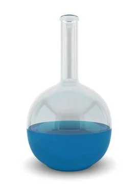 Test tube with liquid inside Stock Illustration