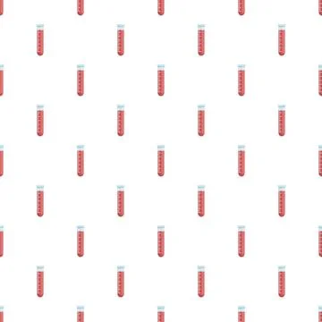 Test tube pattern for medical analysis background Illustrazione stock