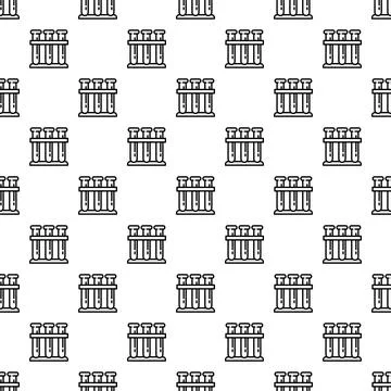 Test tube pattern seamless Illustrazione stock