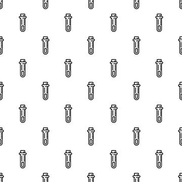 Test tube pattern seamless イラスト素材