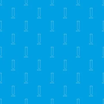 Test tube pattern vector seamless blue Stockillustratie