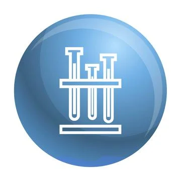 Test tube stand icon, simple style Stock Illustration