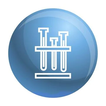 Test tube stand icon, simple style Stock Illustration