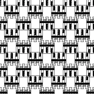 Test tube stand pattern seamless vector Stock Illustration
