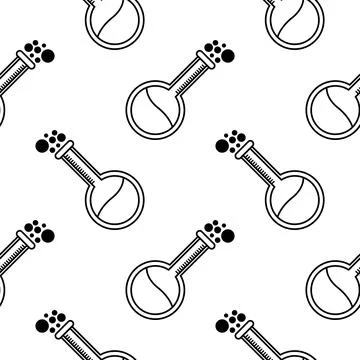 Test tube symbol seamless pattern 2 Stock Illustration