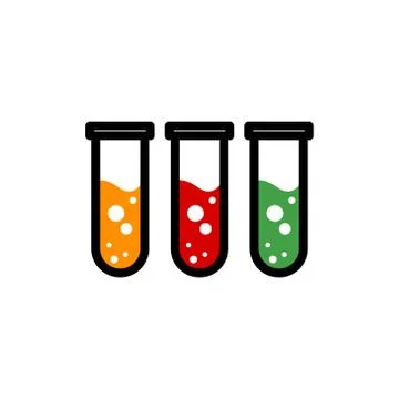 Test tube vector graphic design illustration Stock Illustration