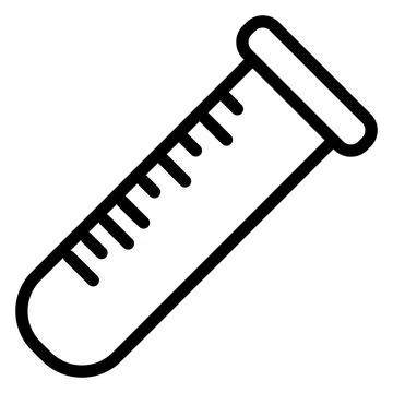 Test Tube Vector Icon Design Illustration Illustrazione stock