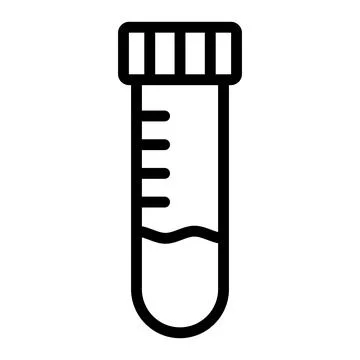 Test tube Vector Icon Design Illustration Stock Illustration