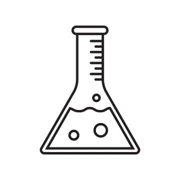 Test tube vector icon. Vector clinically tested product, laboratory beaker vi Stock-Illustration