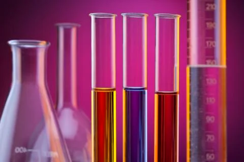 Test Tubes - Analytical Science Stock Photos