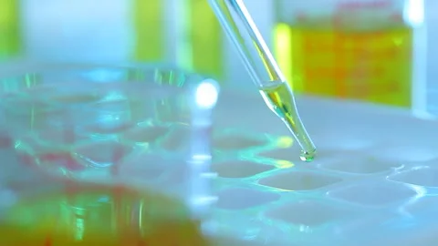 Test tubes and pipette Stock Footage 150713773