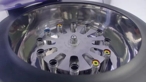 Test Tubes With Blood Samples And Test Materials Are Mixed In A Special Medical Video stock 164471665