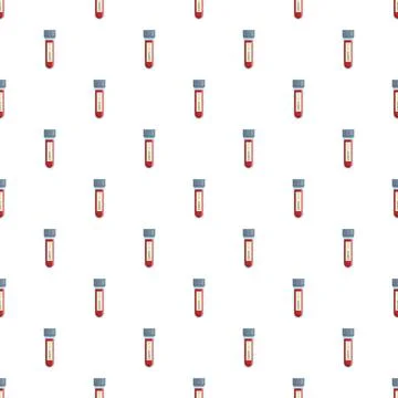 Test tubes with blood samples showing covid 19 label Stock Illustration