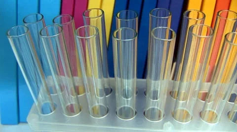 Test tubes Stock Footage 7731279