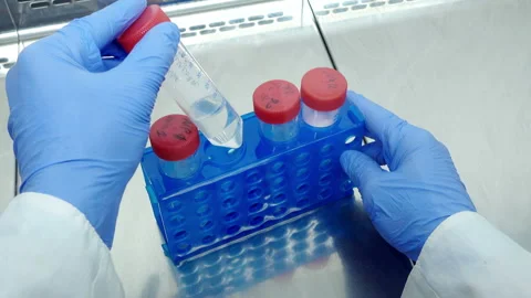 Test tubes Stock Footage 94692656