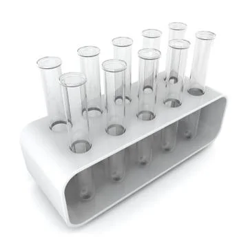 Test tubes in holder Stock Illustration