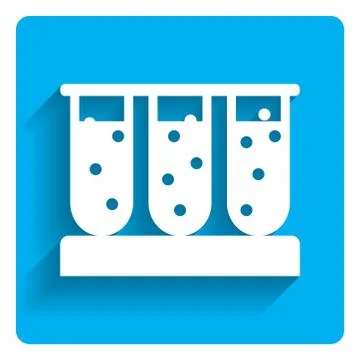 Test tubes icon 스톡 일러스트
