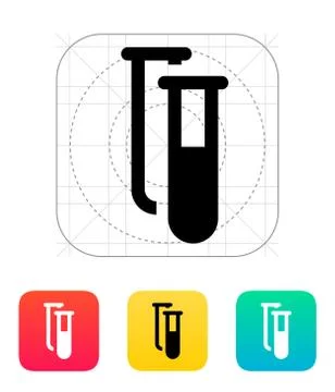 Test tubes icon. Vector illustration. Stockillustratie