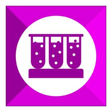 Test tubes icons Stock Illustration