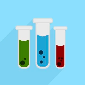 Test tubes Illustrazione stock