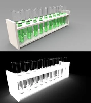 Test tubes 库存插图