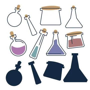Test tubes Stock Illustration
