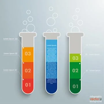 Test tubes infographic 스톡 일러스트