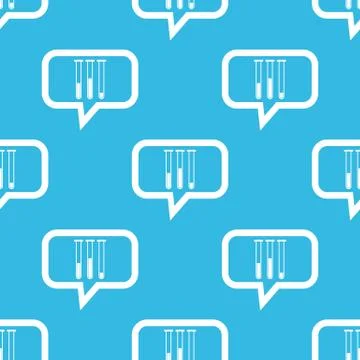 Test-tubes message pattern Stock Illustration