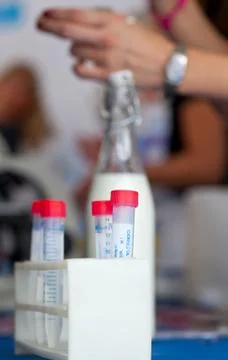 Test tubes Foto stock